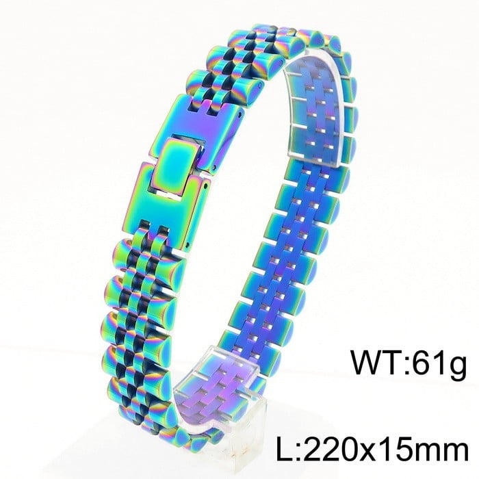 Karkötő (Vákuumozott bevonat, titánacél, állítható, uniszex, geometriai design)