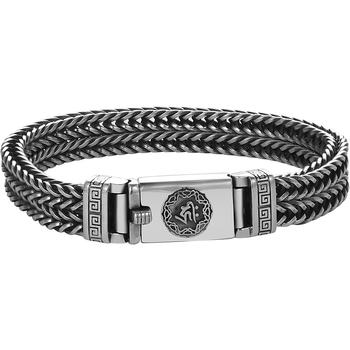 Narukvica - Pappas PPS-10, elektroplatinirana, unisex retro (Elektroplatiniranje; Marka: Pappas; Model: PPS-10; Stil: Unisex Retro; Kategorija: Literatura i Umjetnost Retro)