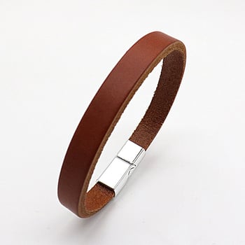 Brățară din piele Haotian - Unisex, aliaj de zinc + piele de vită, finisaj imprimat, accesoriu pentru mână