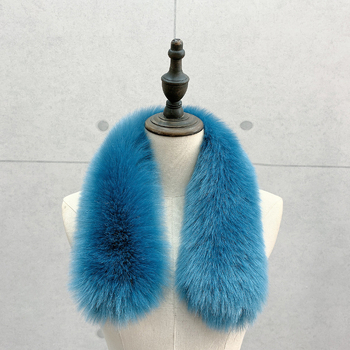 Oh Jun lapsu kažokādas šalle – silta, ziemas lietošanai, šuvumu konstrukcija, lapsu kažokādas audums (>96%), stils Puchang