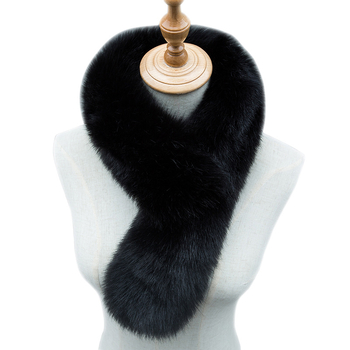 Oh Jun lapsu kažokādas šalle – silta, ziemas lietošanai, šuvumu konstrukcija, lapsu kažokādas audums (>96%), stils Puchang