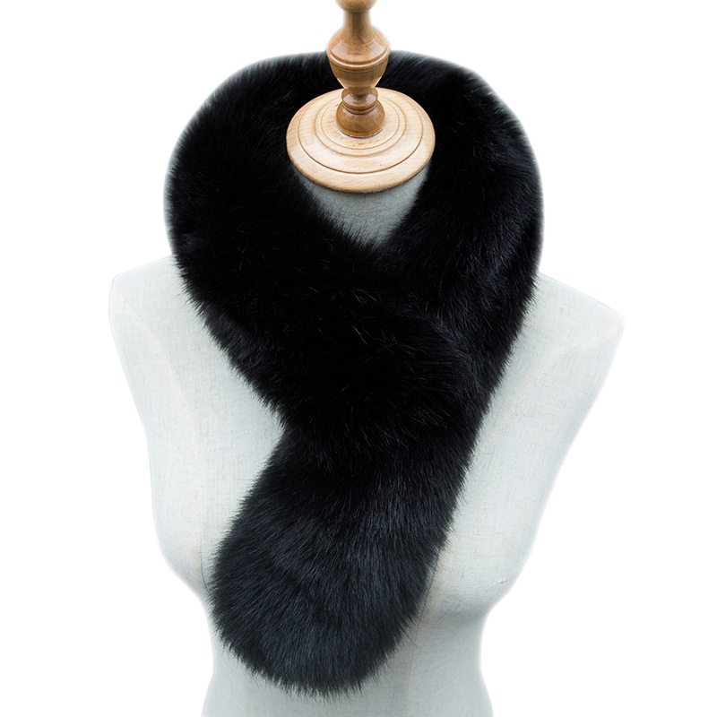 Oh Jun σάλι με γούνα αλεπούς – ζεστό, χειμερινή χρήση, ραφή, ύφασμα γούνας αλεπούς (>96%), στυλ Πουτσάνγκ