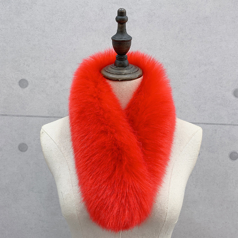 Oh Jun lapsu kažokādas šalle – silta, ziemas lietošanai, šuvumu konstrukcija, lapsu kažokādas audums (>96%), stils Puchang