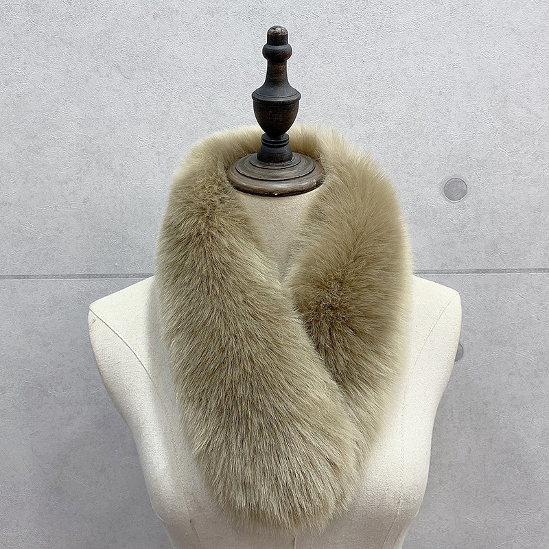 Oh Jun lapsu kažokādas šalle – silta, ziemas lietošanai, šuvumu konstrukcija, lapsu kažokādas audums (>96%), stils Puchang