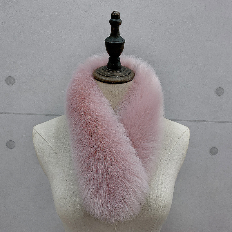 Oh Jun lapsu kažokādas šalle – silta, ziemas lietošanai, šuvumu konstrukcija, lapsu kažokādas audums (>96%), stils Puchang