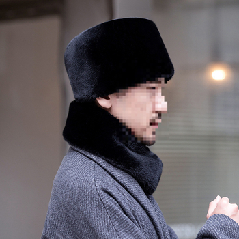 Vīriešu ziemas cepures un šalles komplekts, silts, 100% kaņepes