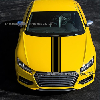 PVC αυτοκόλλητο καπό αυτοκινήτου — μακριά λωρίδα αυτοκόλλητων, για τη γραμμή πορτών, με ρυθμιζόμενο μήκος και πλάτος