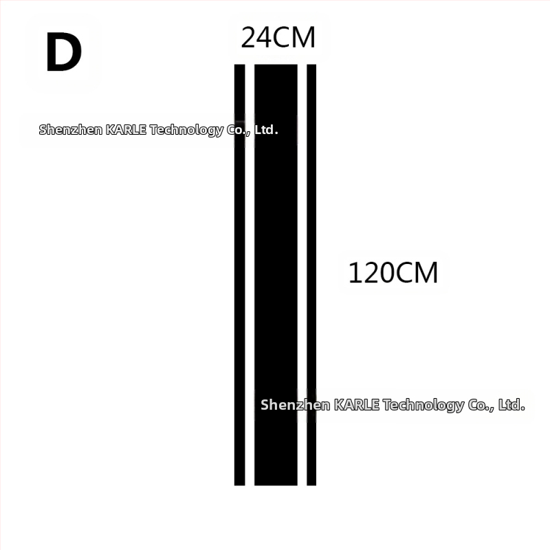 PVC αυτοκόλλητο καπό αυτοκινήτου — μακριά λωρίδα αυτοκόλλητων, για τη γραμμή πορτών, με ρυθμιζόμενο μήκος και πλάτος
