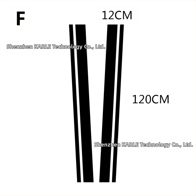 PVC αυτοκόλλητο καπό αυτοκινήτου — μακριά λωρίδα αυτοκόλλητων, για τη γραμμή πορτών, με ρυθμιζόμενο μήκος και πλάτος
