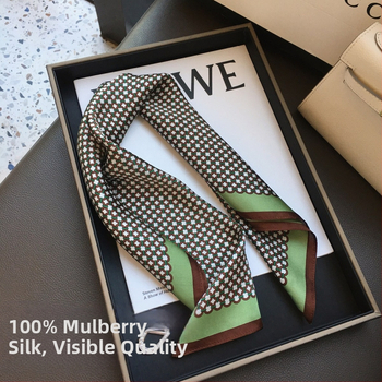 Mazs kvadrāta zīda šalle, 100% zīds, vienkāršā pīšana, izdruka, vasara