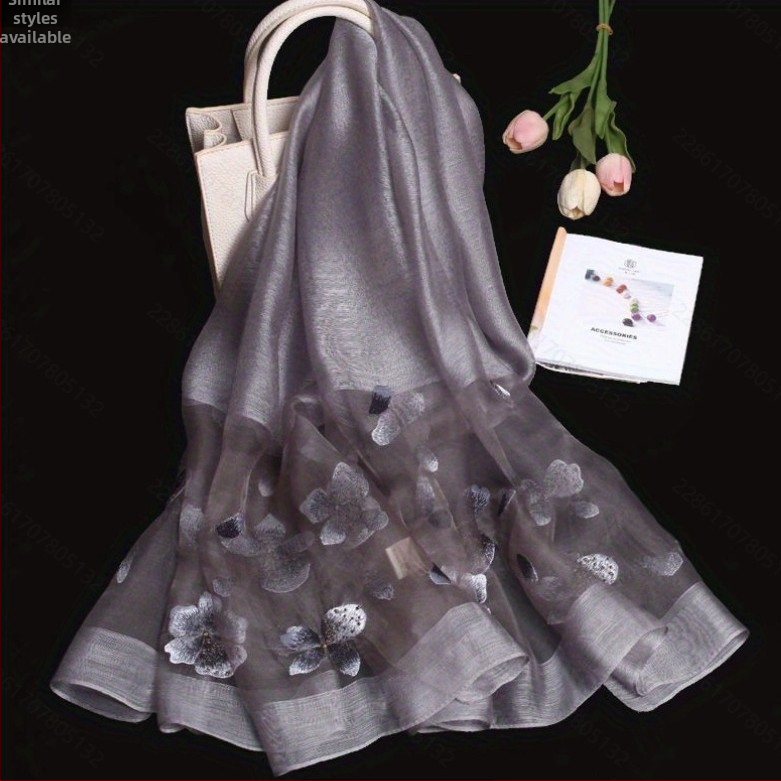 Xin ruishi hodvábna šatka s vyšívaním Su, Hangzhou hodváb, originálny dizajn, Zima 2023