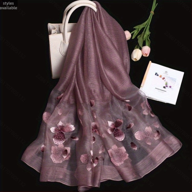 Xin ruishi hodvábna šatka s vyšívaním Su, Hangzhou hodváb, originálny dizajn, Zima 2023