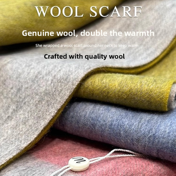 Šalle - dizaineru stils, šaura izdevums, 100% vilna, uztur siltumu, ziemas 2024 oriģinālais dizains