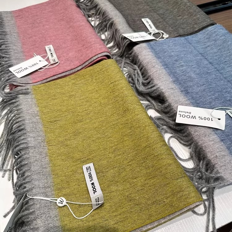 Φουλάρι - Στυλ σχεδιαστή, Σμικρή έκδοση, 100% μαλλί, Διατηρεί τη ζέστη, πρωτότυπος σχεδιασμός, χειμώνας 2024