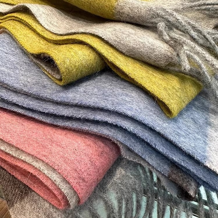 Φουλάρι - Στυλ σχεδιαστή, Σμικρή έκδοση, 100% μαλλί, Διατηρεί τη ζέστη, πρωτότυπος σχεδιασμός, χειμώνας 2024