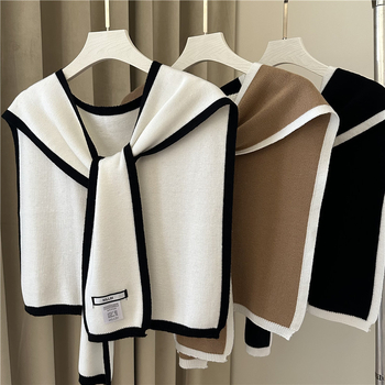 Pletēts šalle ar warp audumu, Jacquard apstrāde, dekoratīvs aksesuārs pavasarim, vasaras un rudens