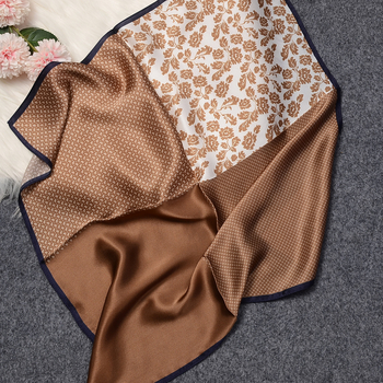 Zīda kvadrātveida šalle – drukāšana, satīna audums, 100% zīda, pavasaris 2023