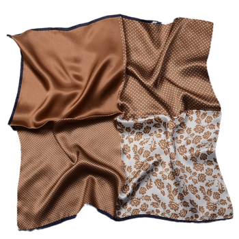 Zīda kvadrātveida šalle – drukāšana, satīna audums, 100% zīda, pavasaris 2023