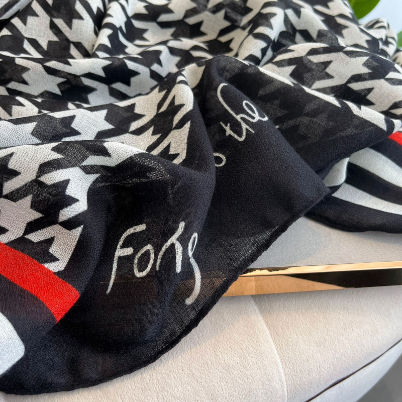 Κασκόλ από βαμβάκι και λινό, μακρύς, στυλ γραφείου και μόδας, απλή ύφανση, εκτύπωση, θερινή χρήση