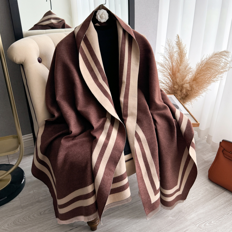 Ζεστό φουλάρι με warp-ύφανση, ψεύτικο κασμίρι, μίξη πολυεστέρα-βαμβακιού, περιεκτικότητα 51-60%