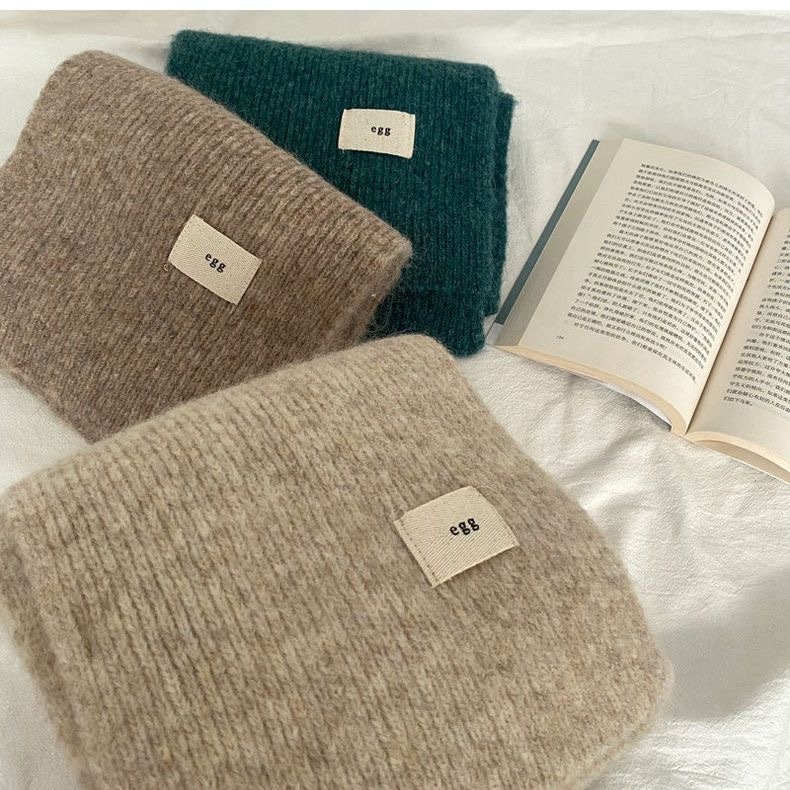 Šalikas warp mezgimo, akriliniai pluoštai, žiemos šiluma, gaivus ir saldus stilius