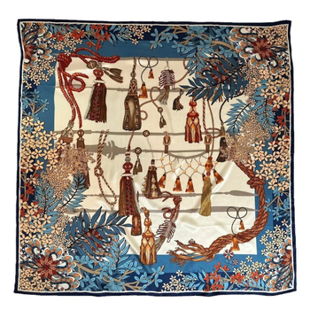 Kvadratinis šilko šalikas iš Mulberry šilko, satino audinys, rudens sezonas, kilmė Shaoxing, pritaikoma pakuotė su skalbimo etikečiais