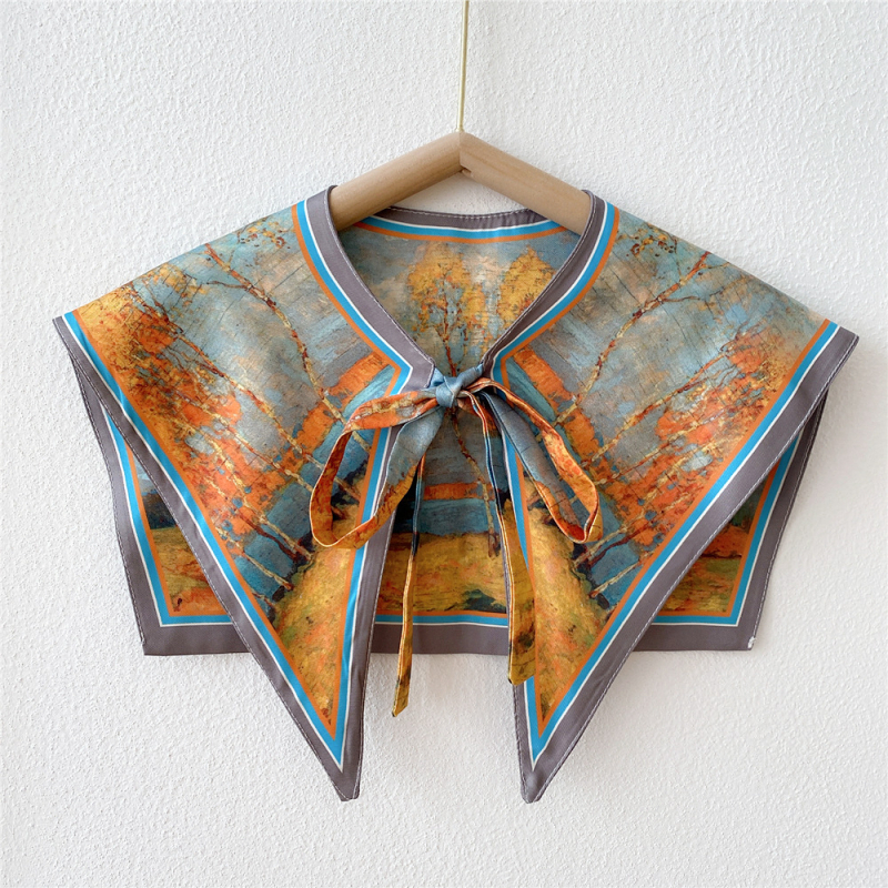 Peties skarelė - dekoratyvinis aksesuaras, twill audinys, daugiašalis forma, vidutinio ilgio, keturi metų laikai.