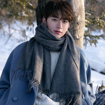 Flower Square dirbtinio kašmyro šalikas su medvilnės mišiniu, paprastas audinys, šilta, keturių sezonų šalikas