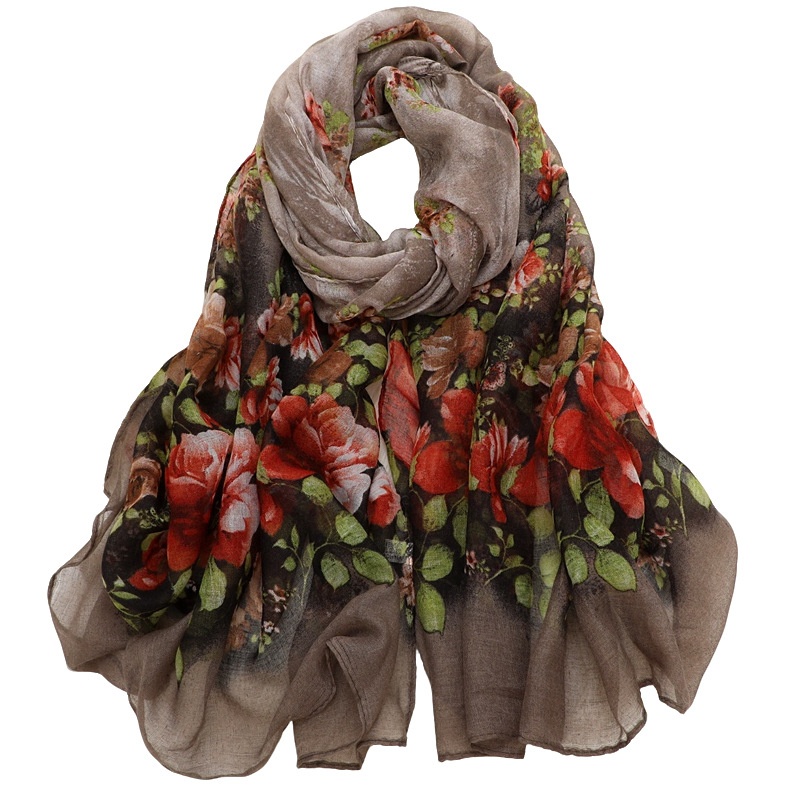 Šalikas iš Bali siūlų, paprastas audinys, šilta visoms sezonoms, ilgas šalikas, literatūros ir meno retro stilius