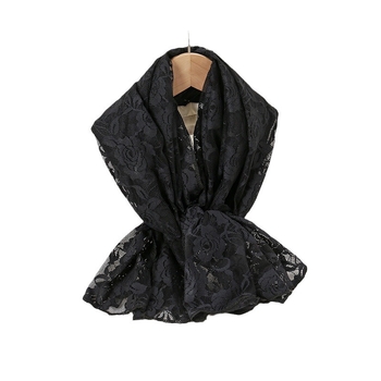 Nėrinių šalis nuotakai ir pamergėms - tuščiaviduris nėrinių raštas, poliesteris, paprastas audinys, saulės ir dulkių apsauga