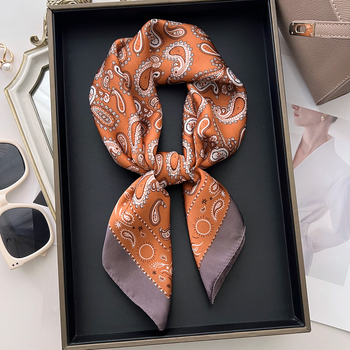 Pavasario 2025 poliesterinis keturkampis šalikas, vintage etninio kinų stiliaus, warp-knit audinys