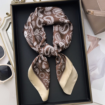 Pavasario 2025 poliesterinis keturkampis šalikas, vintage etninio kinų stiliaus, warp-knit audinys