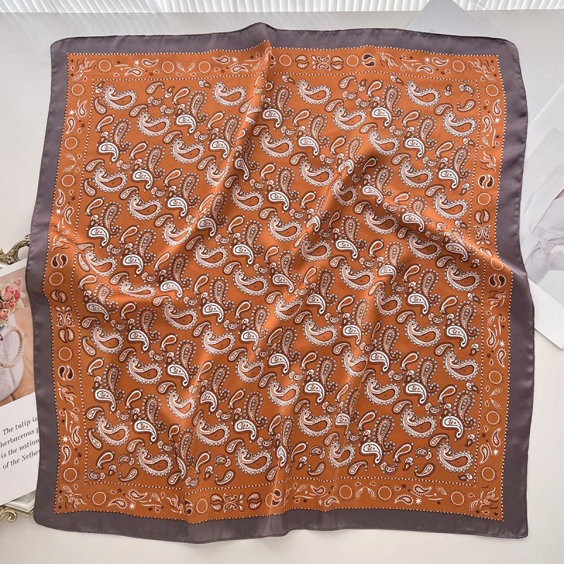 Pavasario 2025 poliesterinis keturkampis šalikas, vintage etninio kinų stiliaus, warp-knit audinys