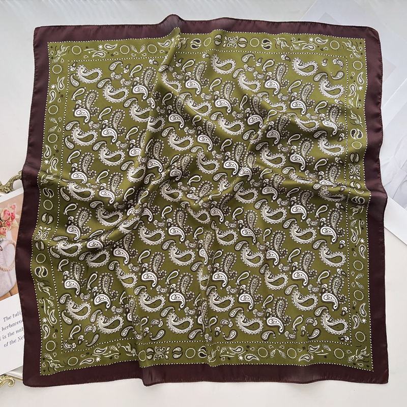 Pavasario 2025 poliesterinis keturkampis šalikas, vintage etninio kinų stiliaus, warp-knit audinys