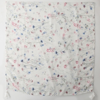 Šalikas: poliesteris, paprastas audimas; šiluma ir saulės apsauga; keturi metų laikai; gaivus ir saldus stilius