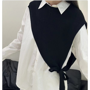 Moterų šalikė-liemenė, kašmyro imitacija, rudens–žiemos sezonas, elegantiškas visuomeninis stilius, vientisas raštas, 150 g