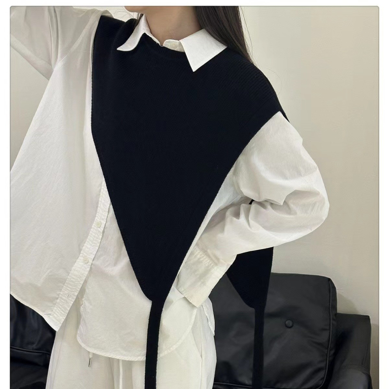 Moterų šalikė-liemenė, kašmyro imitacija, rudens–žiemos sezonas, elegantiškas visuomeninis stilius, vientisas raštas, 150 g