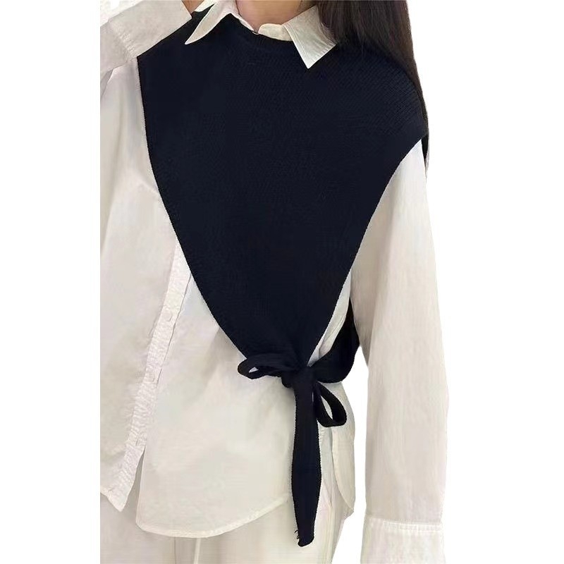 Moterų šalikė-liemenė, kašmyro imitacija, rudens–žiemos sezonas, elegantiškas visuomeninis stilius, vientisas raštas, 150 g