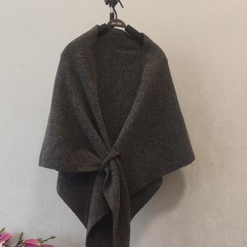 Vilnonis trikampinis šalikas, vientisos spalvos, palaiko šilumą, žiemai, pavasariui ir rudeniui, ruduo 2024