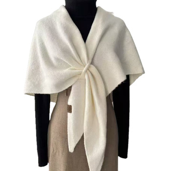 Vilnonis trikampinis šalikas, vientisos spalvos, palaiko šilumą, žiemai, pavasariui ir rudeniui, ruduo 2024