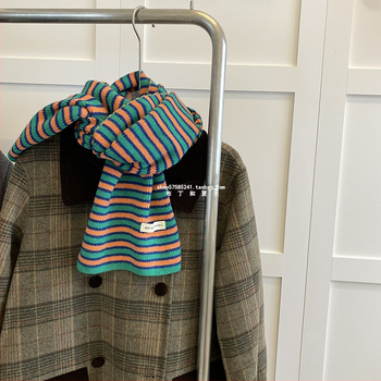 Šalikas - paprastas mezgimo technika, šiltas, žiemai, poliesterio audinys (>96% poliesterio), išleidimas 2024 m. ruduo