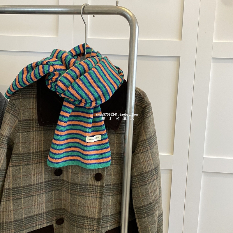 Šál – hladké pletenie, teplý, zimný, polyesterová tkanina (>96% polyester), jesenné uvedenie 2024