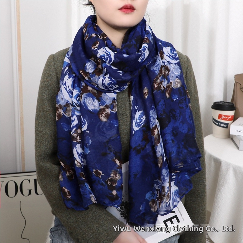 Šál z Bali priadze, jemný na dotyk, teplý zimný doplnok, hladké pletenie, elegantný a univerzálny štýl