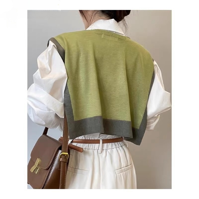 Moterų šalikas — korėjietiško stiliaus, rašto: Solid, medžiaga: core-spun siūlai, mezgimas: paprastas, dekoravimas