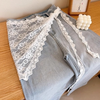 Nėrinių kraštas ir tinklinis audinys su prijušės sluoksniu, siūtas poliesteris, pavasaris 2025