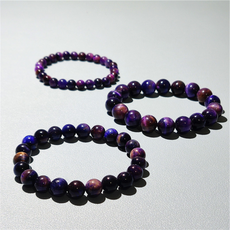 Natūralus kristalo/pusiau brangakmenio akmens katės akių apyrankė, poliruotas geometrinis unisex dizainas