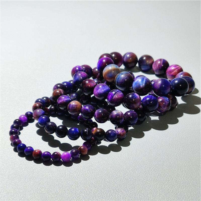 Natūralus kristalo/pusiau brangakmenio akmens katės akių apyrankė, poliruotas geometrinis unisex dizainas