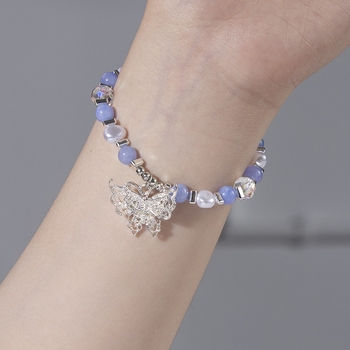 Apyrankė – Rankų darbo iš katės akies akmens moterims, geometrinis dizainas, vasara 2024