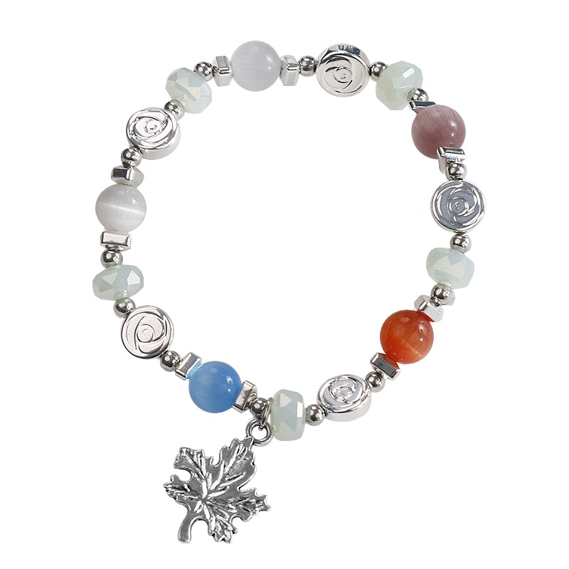 Apyrankė – Rankų darbo iš katės akies akmens moterims, geometrinis dizainas, vasara 2024