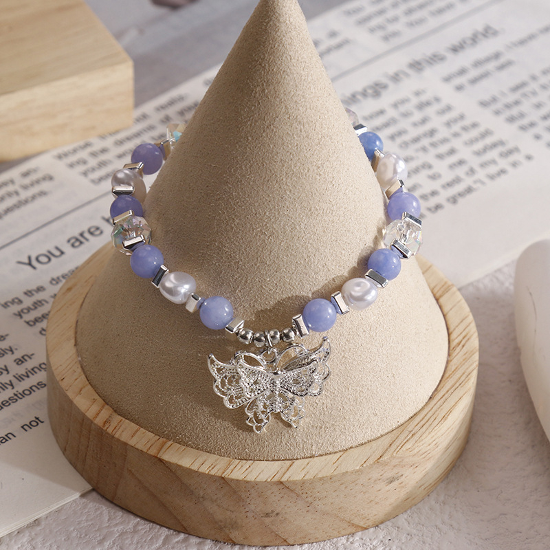 Apyrankė – Rankų darbo iš katės akies akmens moterims, geometrinis dizainas, vasara 2024